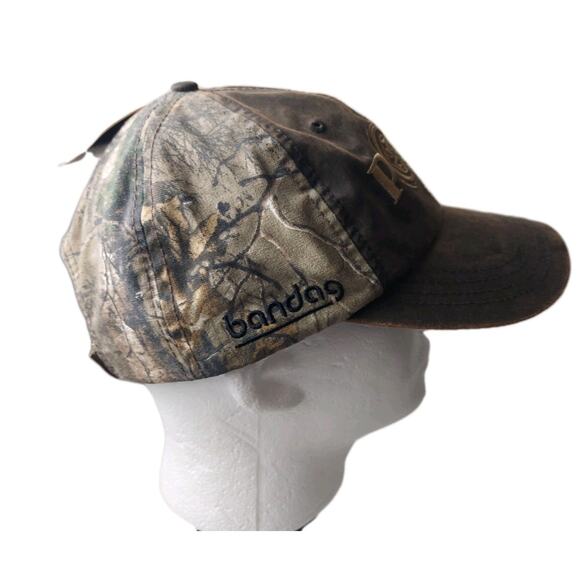 REALTREE Xtra Brown Camouflage Hat Camo "POMP'S Tree Service" One Size Adjustabl - Picture 4 of 7